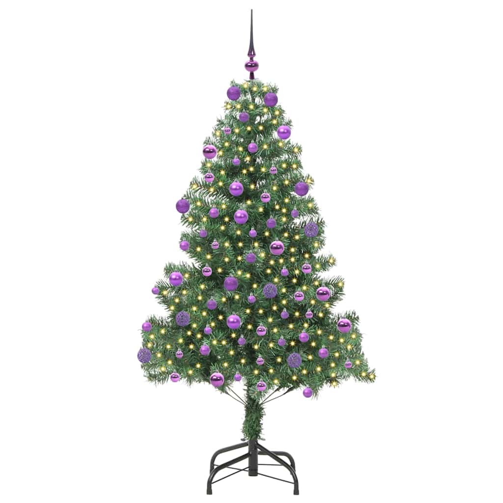 Sapin de Noël avec 300 LED avec support Vert 180 cm PVC - XIOS