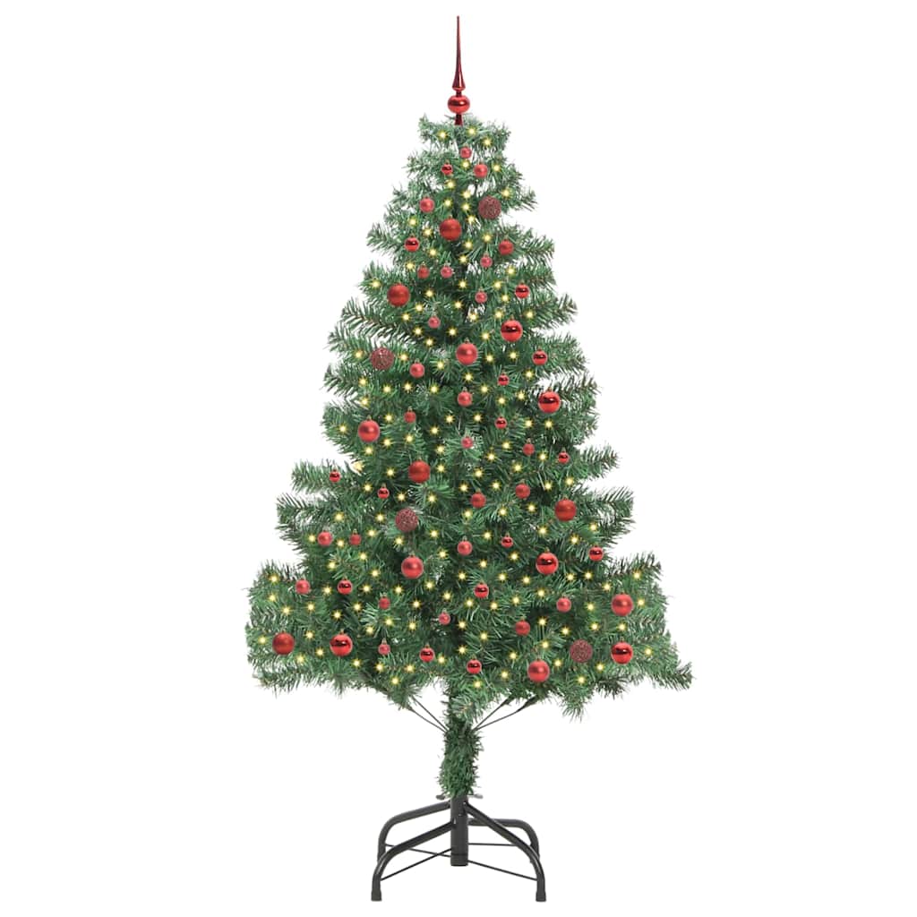 Sapin de Noël avec 300 LED avec support Vert 210 cm PVC - XIOS
