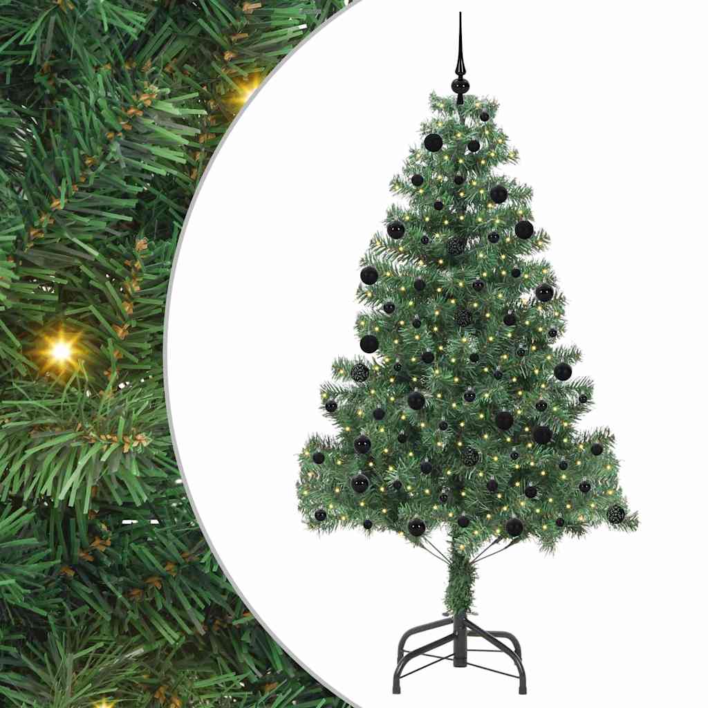 Sapin de Noël avec 300 LED avec support Vert 210 cm PVC - XIOS