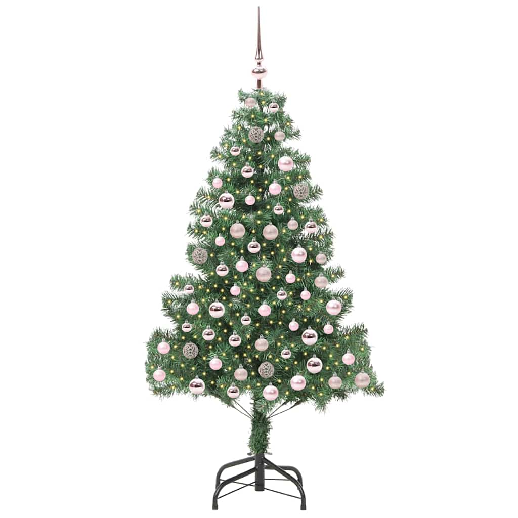 Sapin de Noël avec 300 LED avec support Vert 210 cm PVC - XIOS