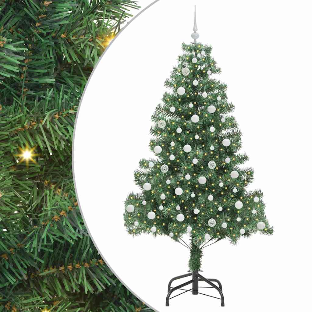 Sapin de Noël avec 300 LED avec support Vert 210 cm PVC - XIOS