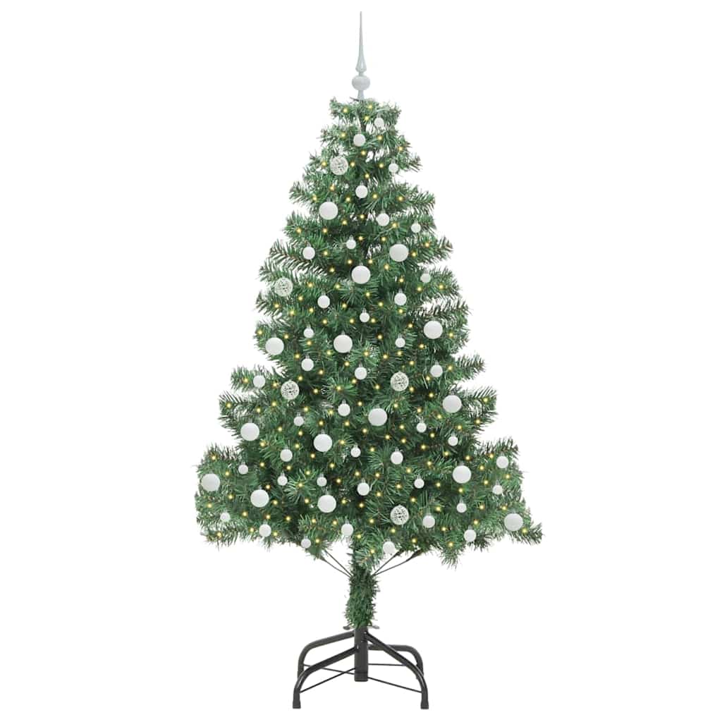 Sapin de Noël avec 300 LED avec support Vert 210 cm PVC - XIOS