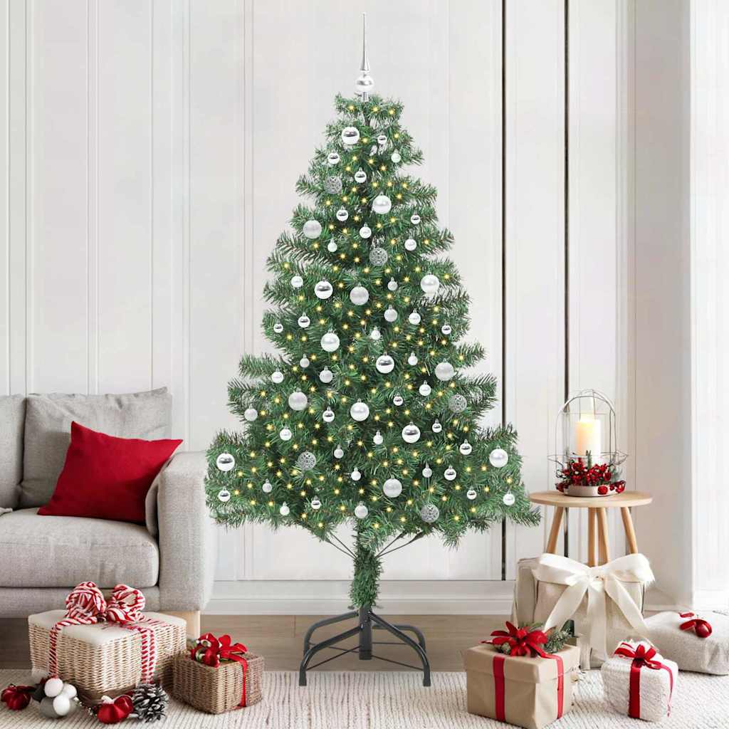 Sapin de Noël avec 300 LED avec support Vert 210 cm PVC - XIOS