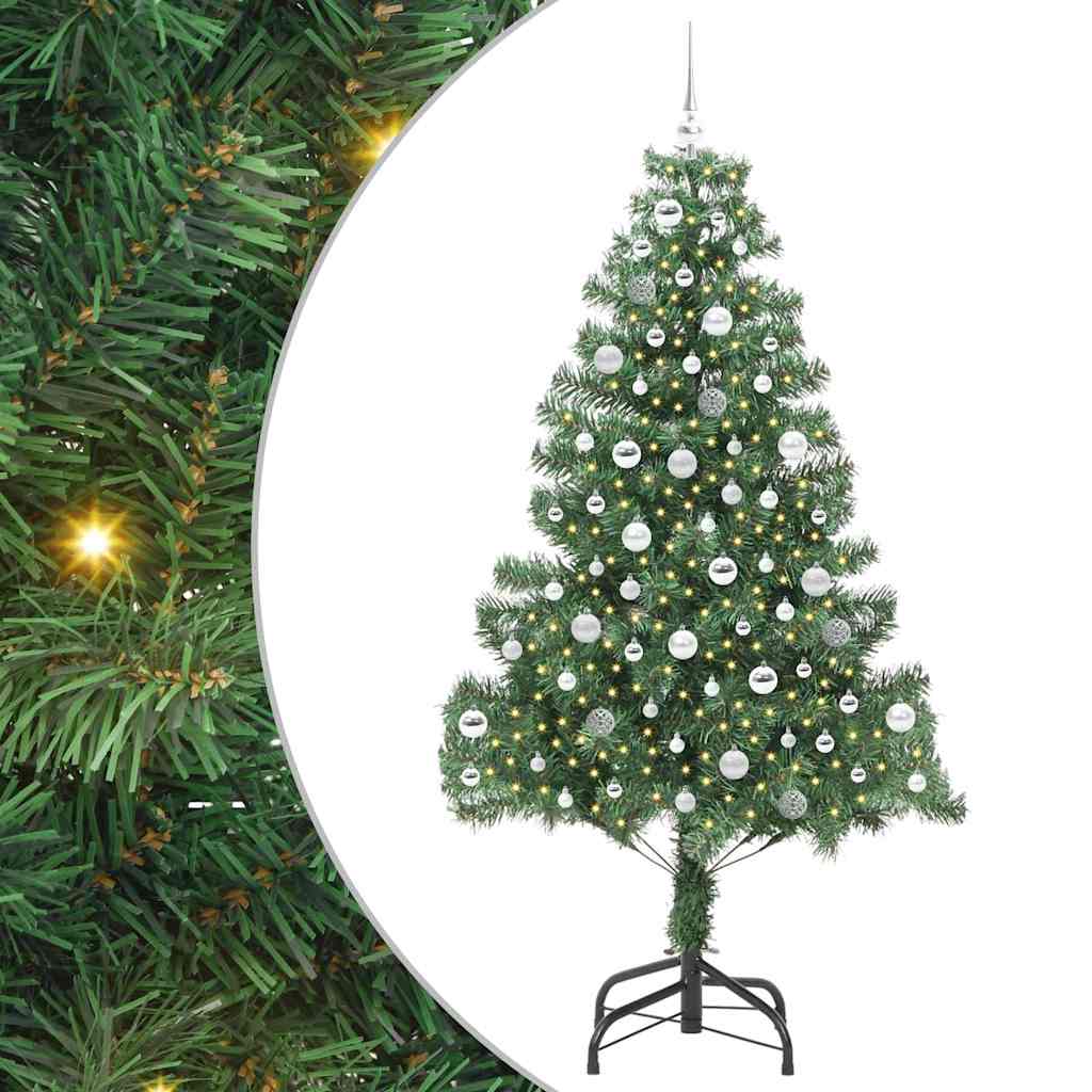 Sapin de Noël avec 300 LED avec support Vert 210 cm PVC - XIOS