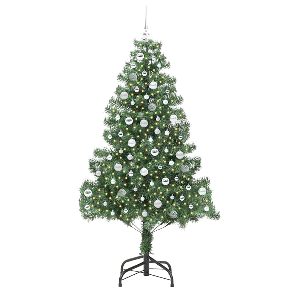 Sapin de Noël avec 300 LED avec support Vert 210 cm PVC - XIOS