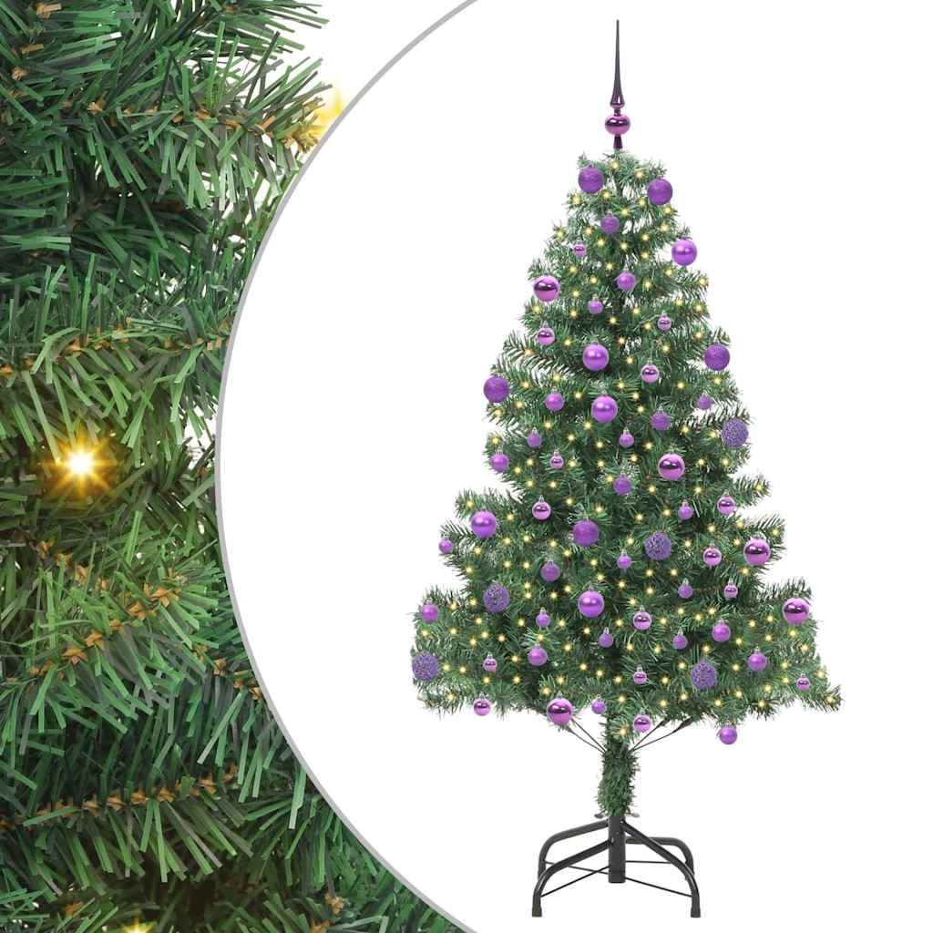Sapin de Noël avec 300 LED avec support Vert 210 cm PVC - XIOS