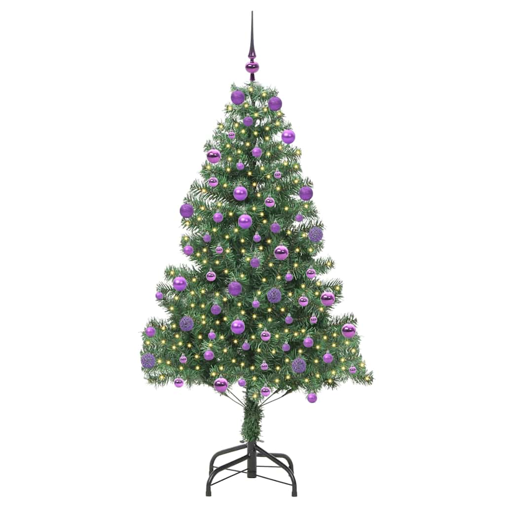 Sapin de Noël avec 300 LED avec support Vert 210 cm PVC - XIOS