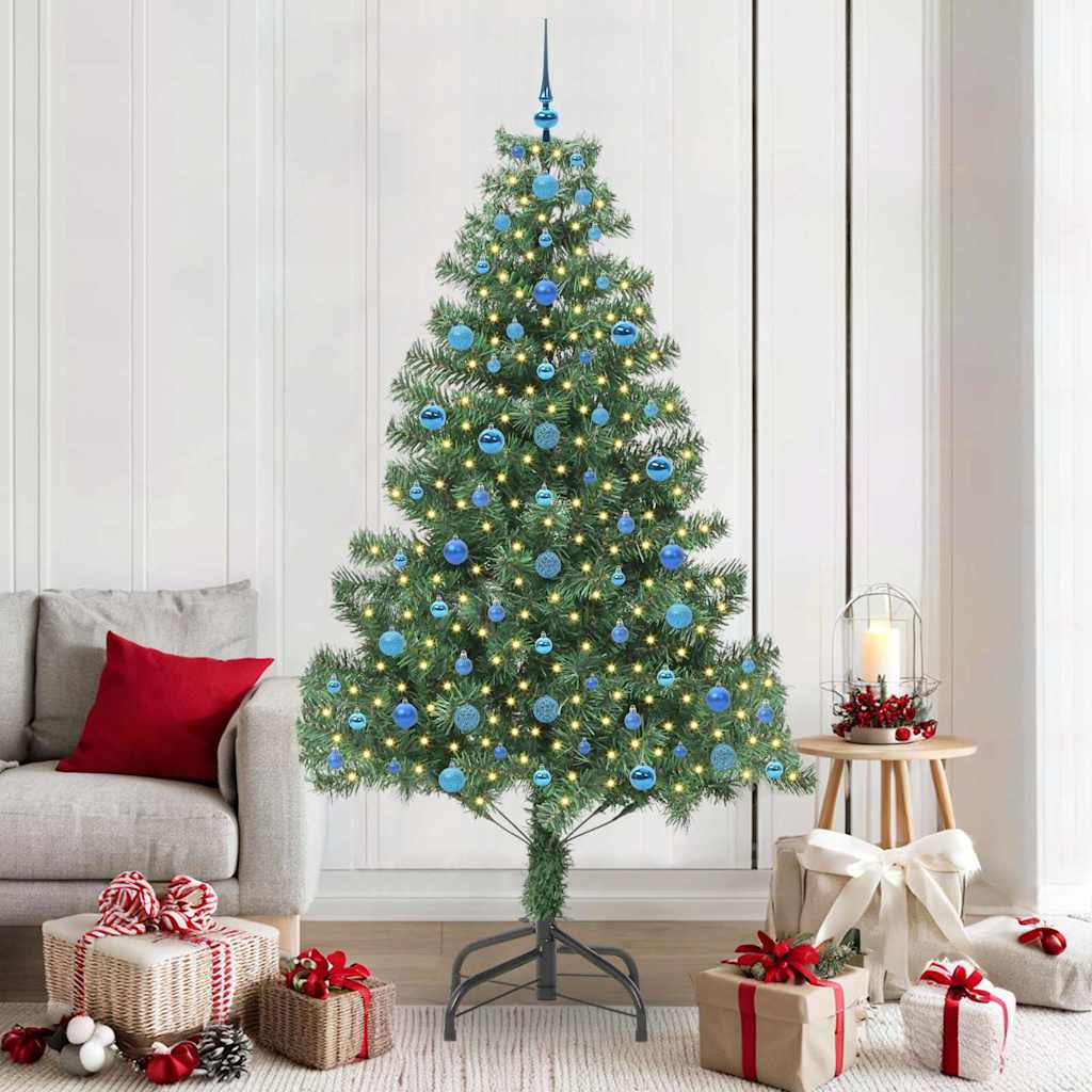 Sapin de Noël avec 300 LED avec support Vert 210 cm PVC - XIOS