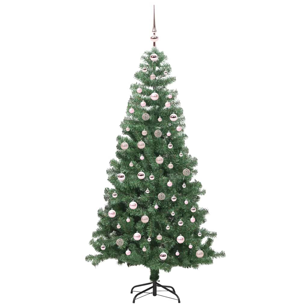 Sapin de Noël avec 300 LED avec support Vert 240 cm PVC - XIOS