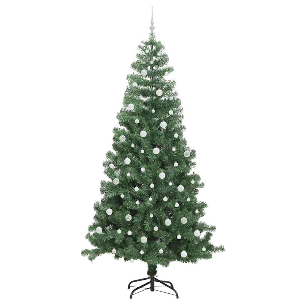 Sapin de Noël avec 300 LED avec support Vert 240 cm PVC - XIOS