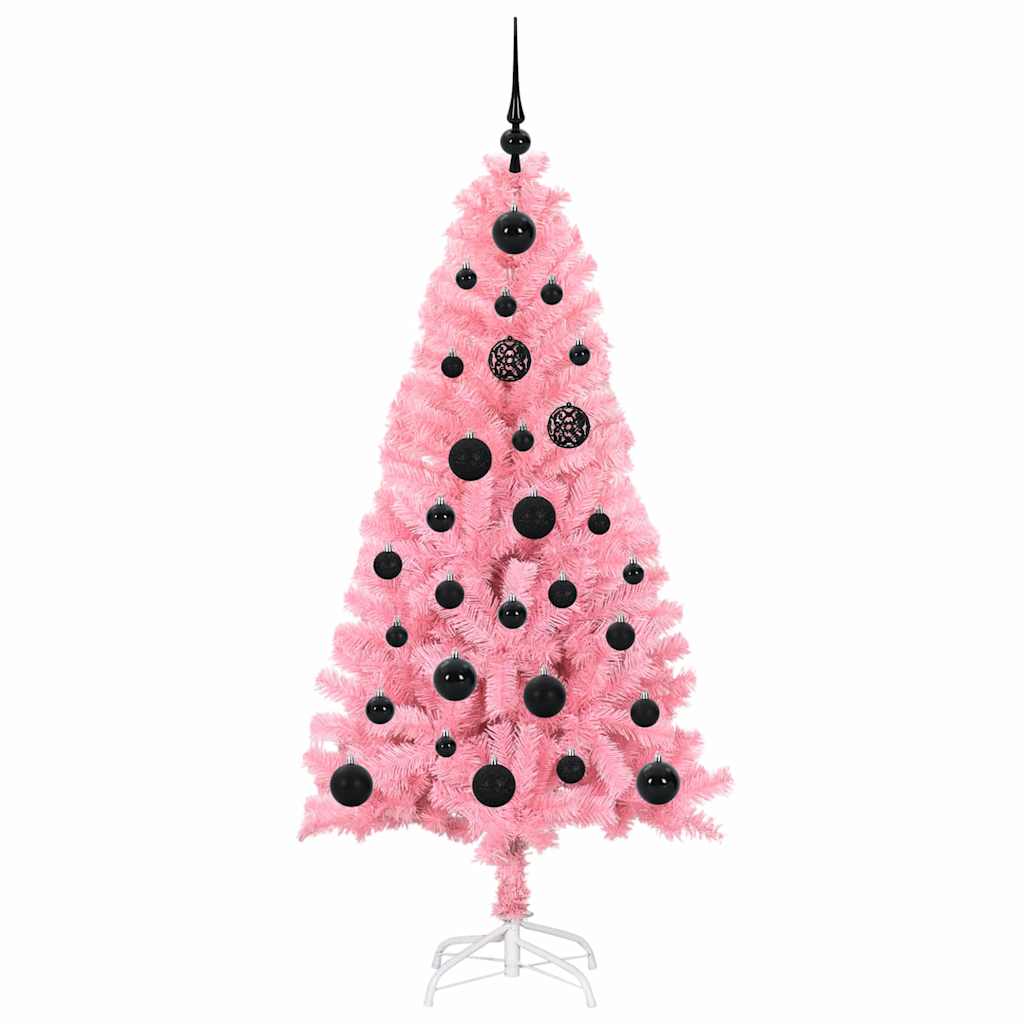 Sapin de Noël avec 150 LED avec support Rose 150 cm PVC - XIOS
