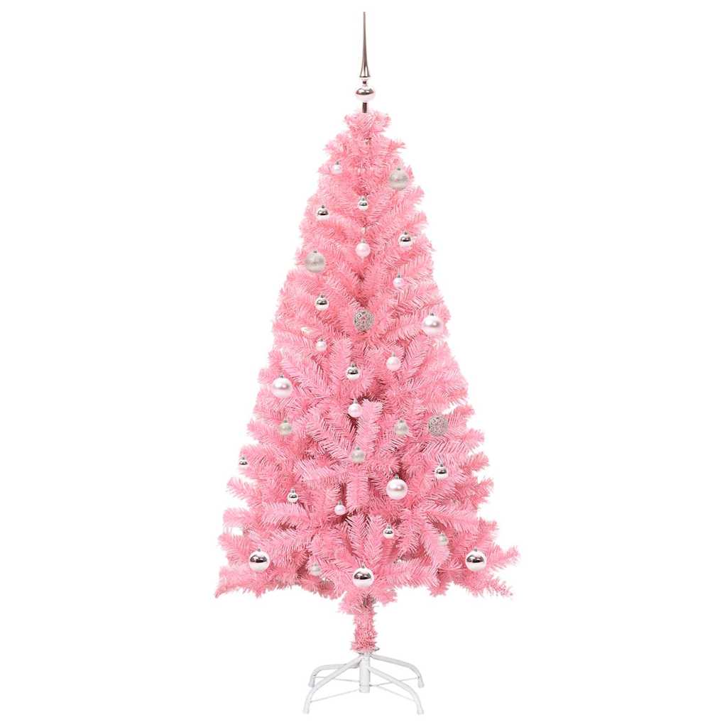 Sapin de Noël avec 150 LED avec support Rose 150 cm PVC - XIOS