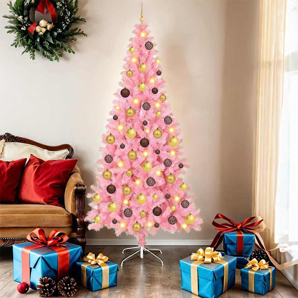 Sapin de Noël Rose 180 cm PVC - XIOS