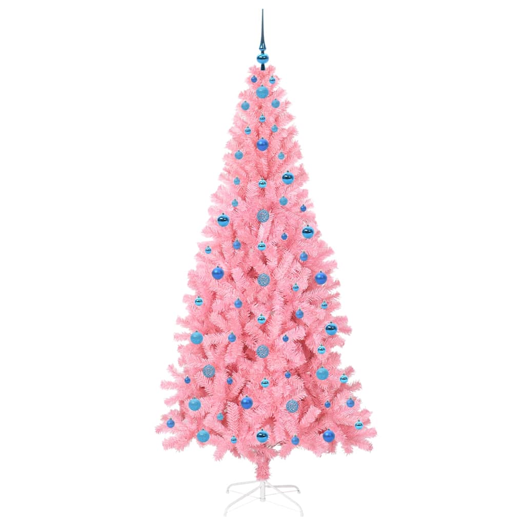 Sapin de Noël avec 300 LED avec support Rose 210 cm PVC - XIOS