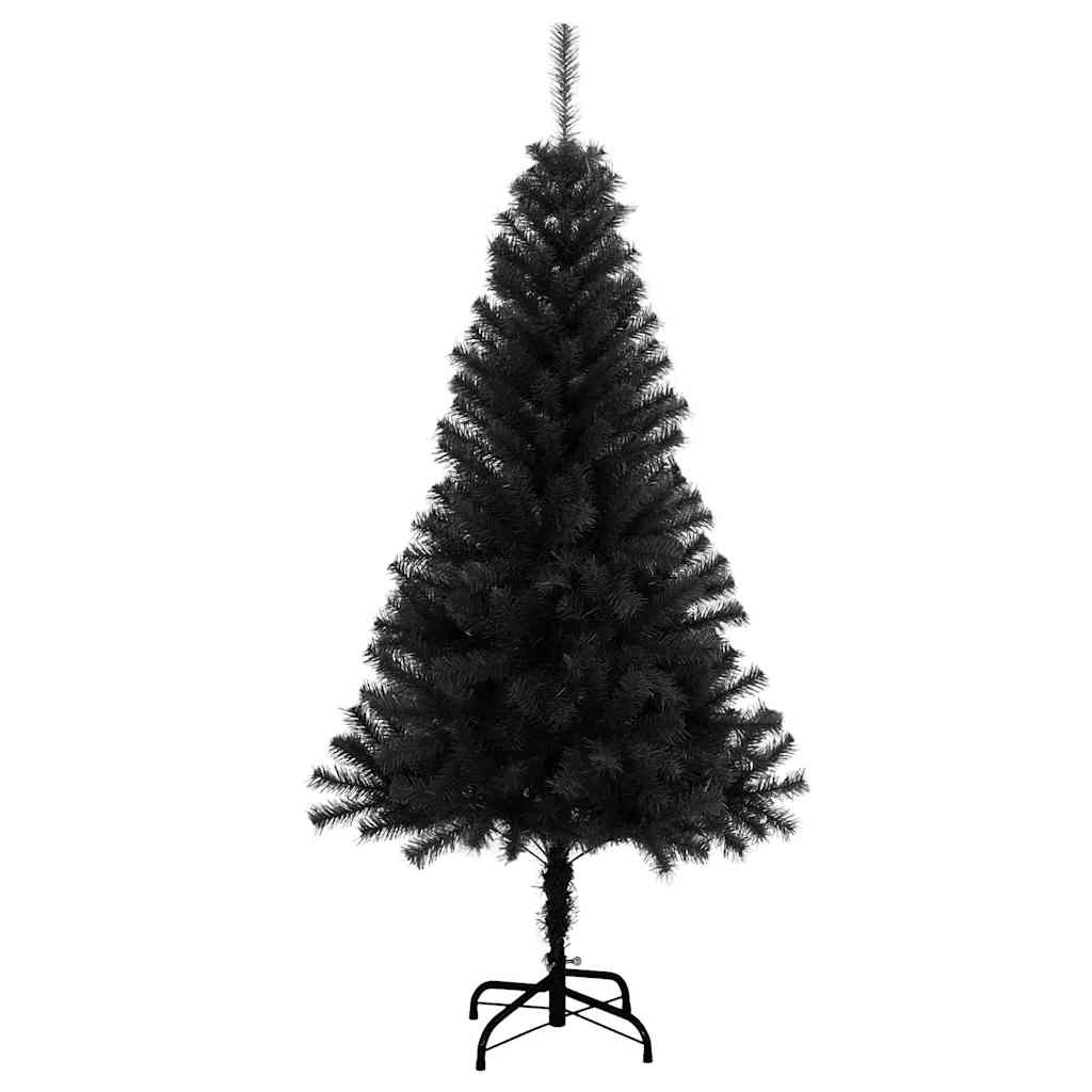 Sapin de Noël avec 150 LED avec support Noir 120 cm PVC - XIOS