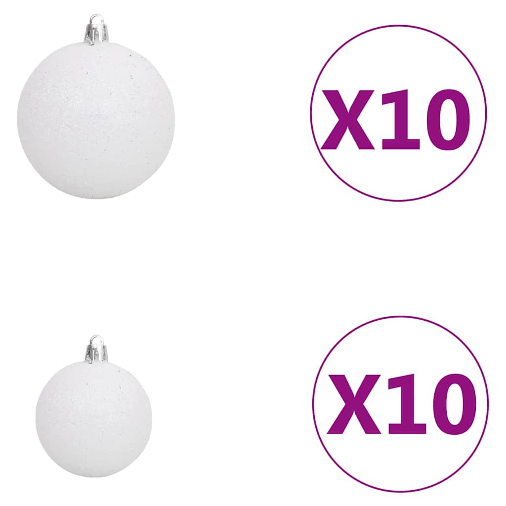 Sapin de Noël avec 300 LED avec support Noir 180 cm PVC - XIOS