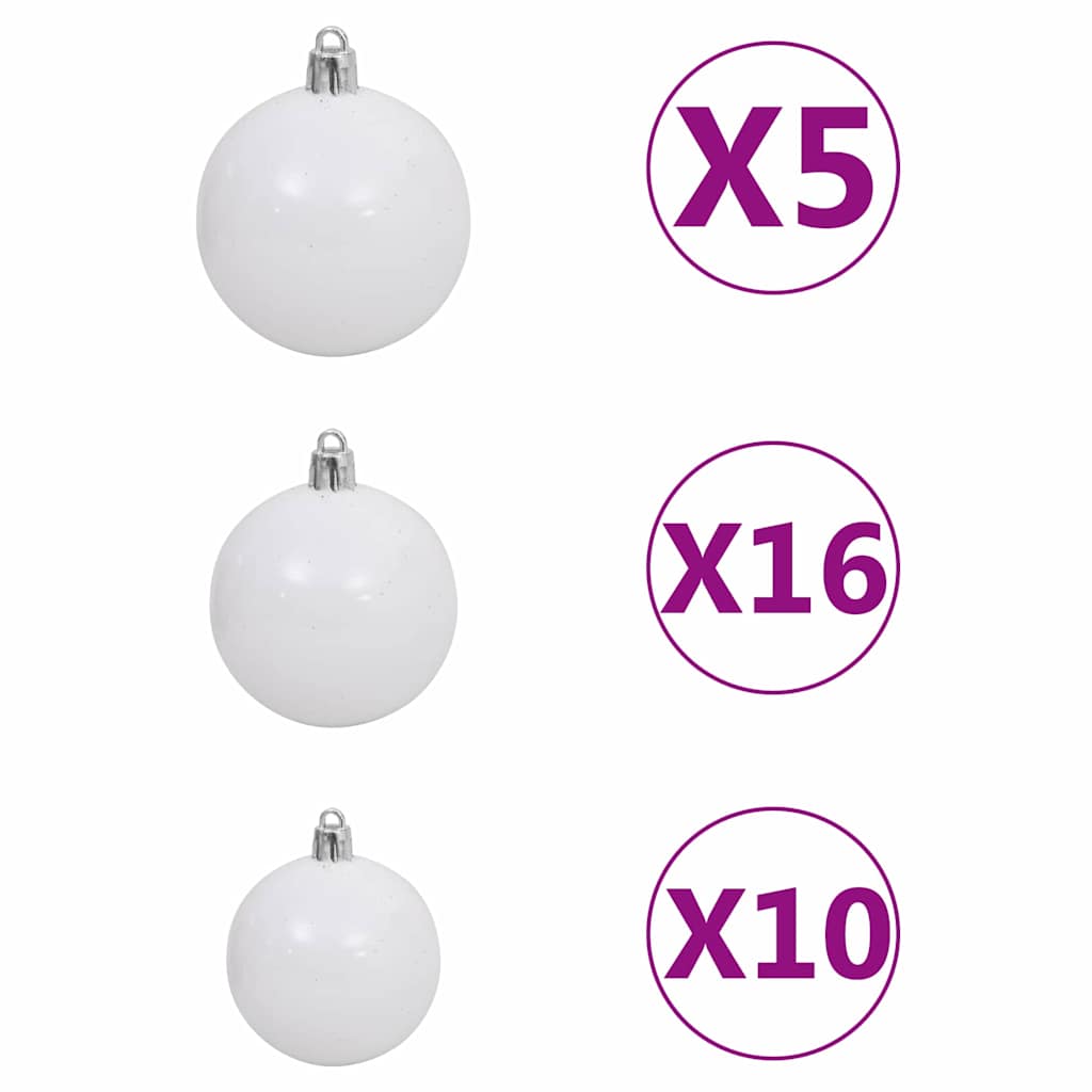 Sapin de Noël avec 300 LED avec support Noir 180 cm PVC - XIOS