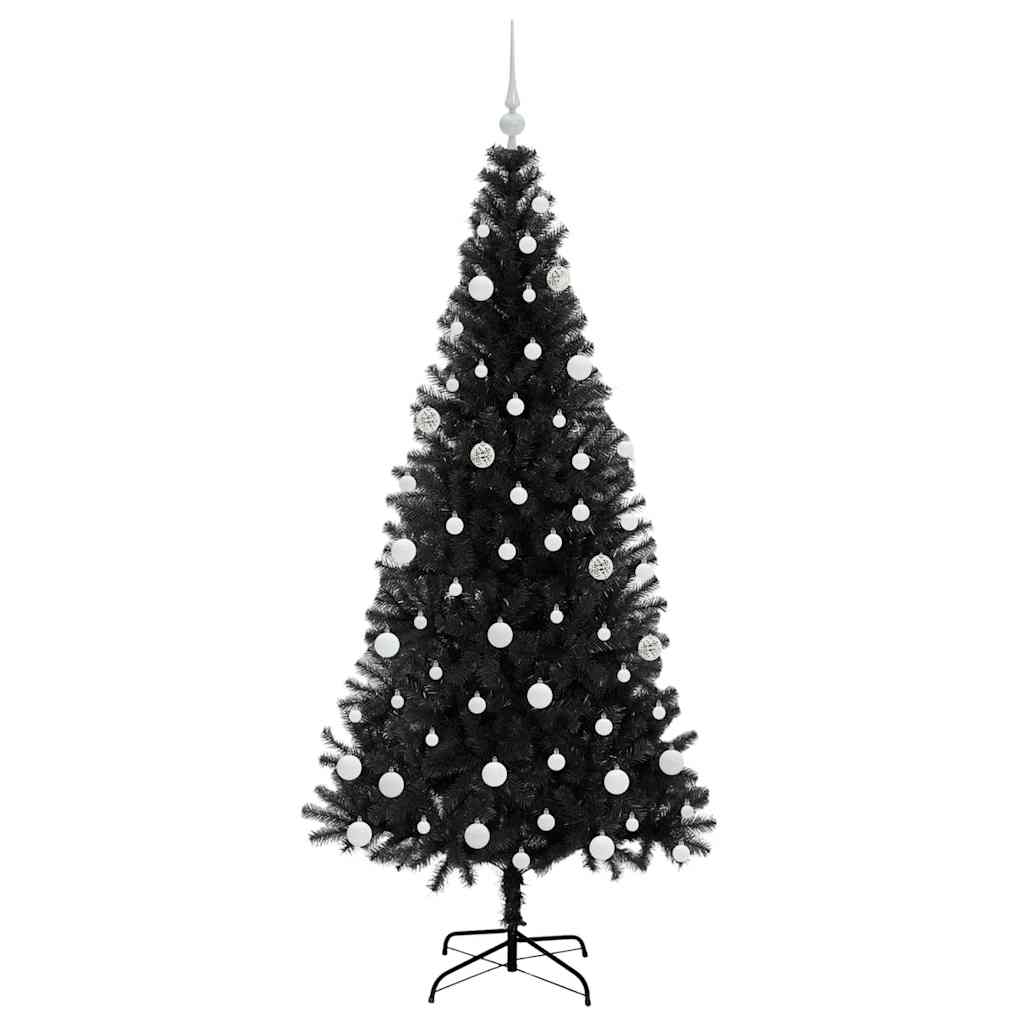 Sapin de Noël avec 300 LED avec support Noir 180 cm PVC - XIOS