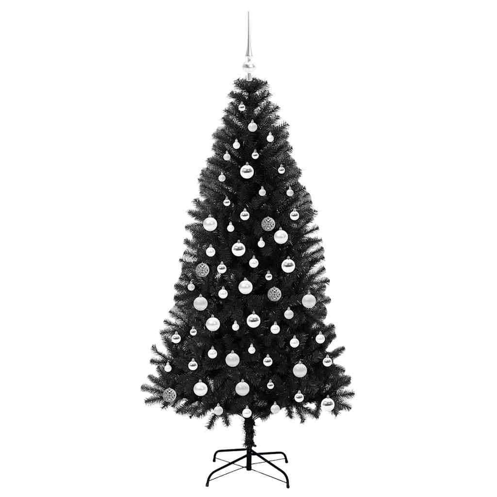 Sapin de Noël avec 300 LED avec support Noir 180 cm PVC - XIOS