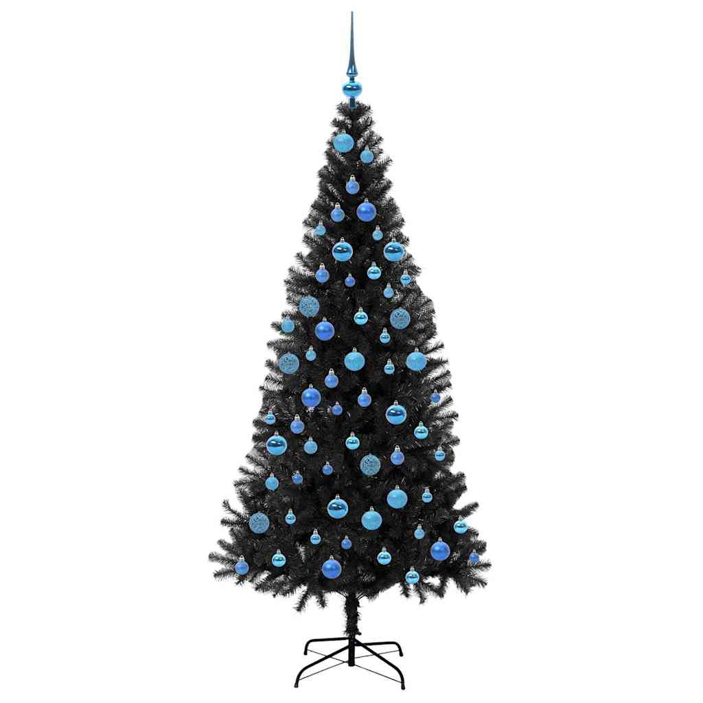 Sapin de Noël avec 300 LED avec support Noir 180 cm PVC - XIOS