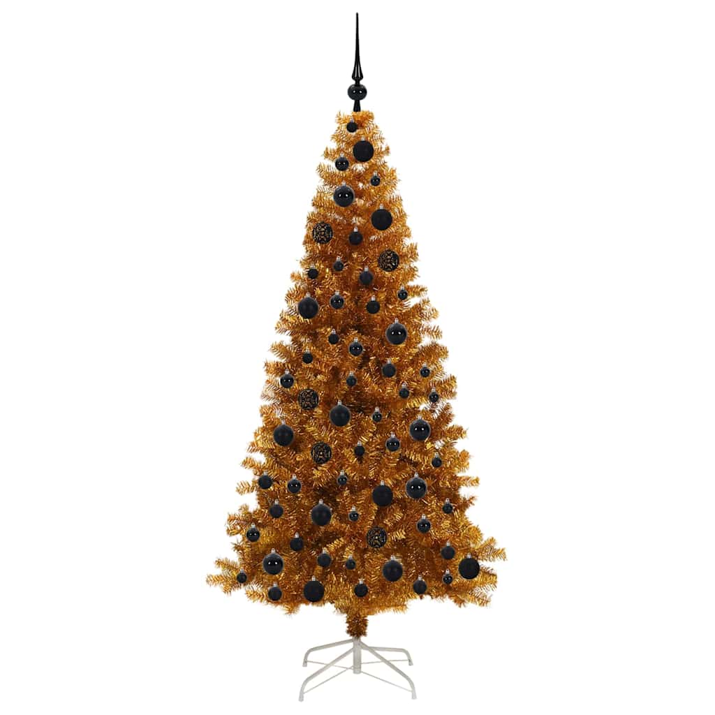 Sapin de Noël avec 300 LED avec support Doré 180 cm PET - XIOS