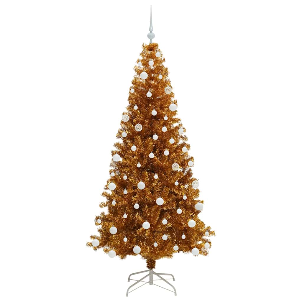 Sapin de Noël avec 300 LED avec support Doré 180 cm PET - XIOS