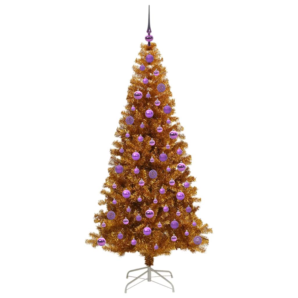 Sapin de Noël avec 300 LED avec support Doré 180 cm PET - XIOS