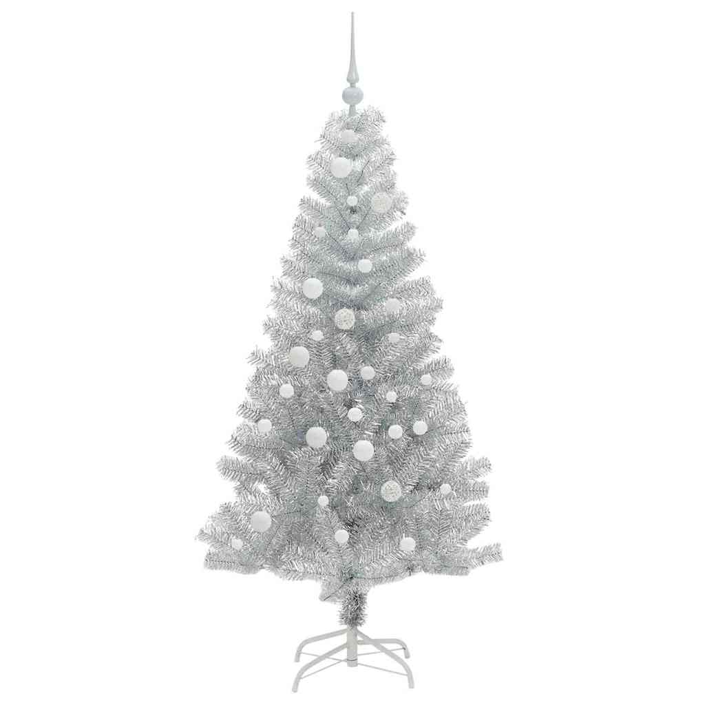 Sapin de Noël avec 150 LED avec support Argent 150 cm PET - XIOS
