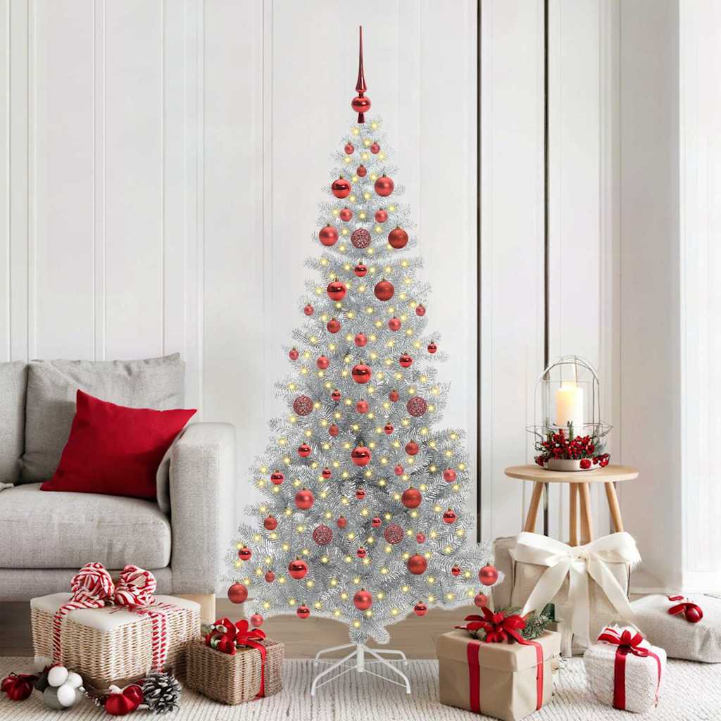 Sapin de Noël avec 300 LED avec support Argent 180 cm PET - XIOS