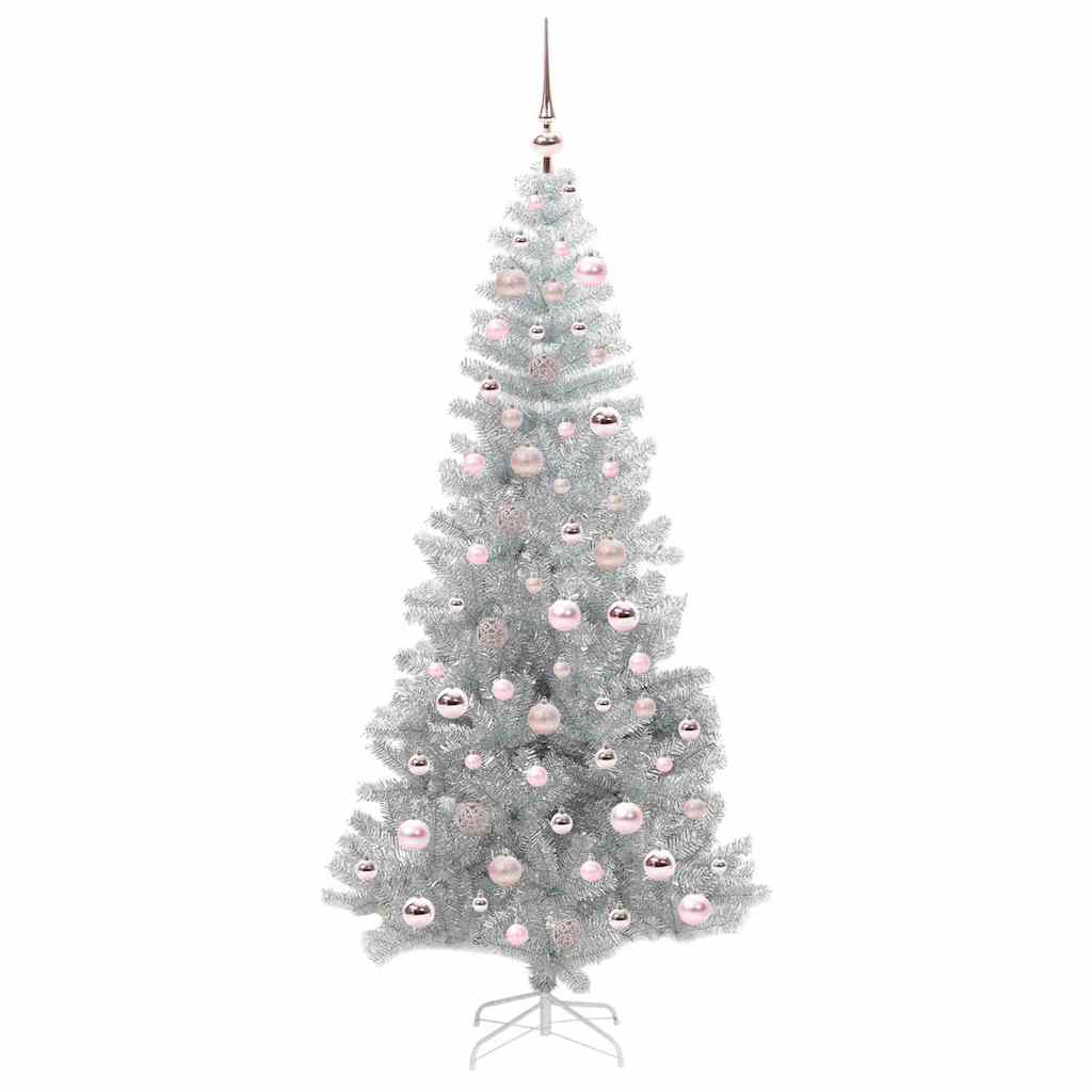 Sapin de Noël avec 300 LED avec support Argent 180 cm PET - XIOS