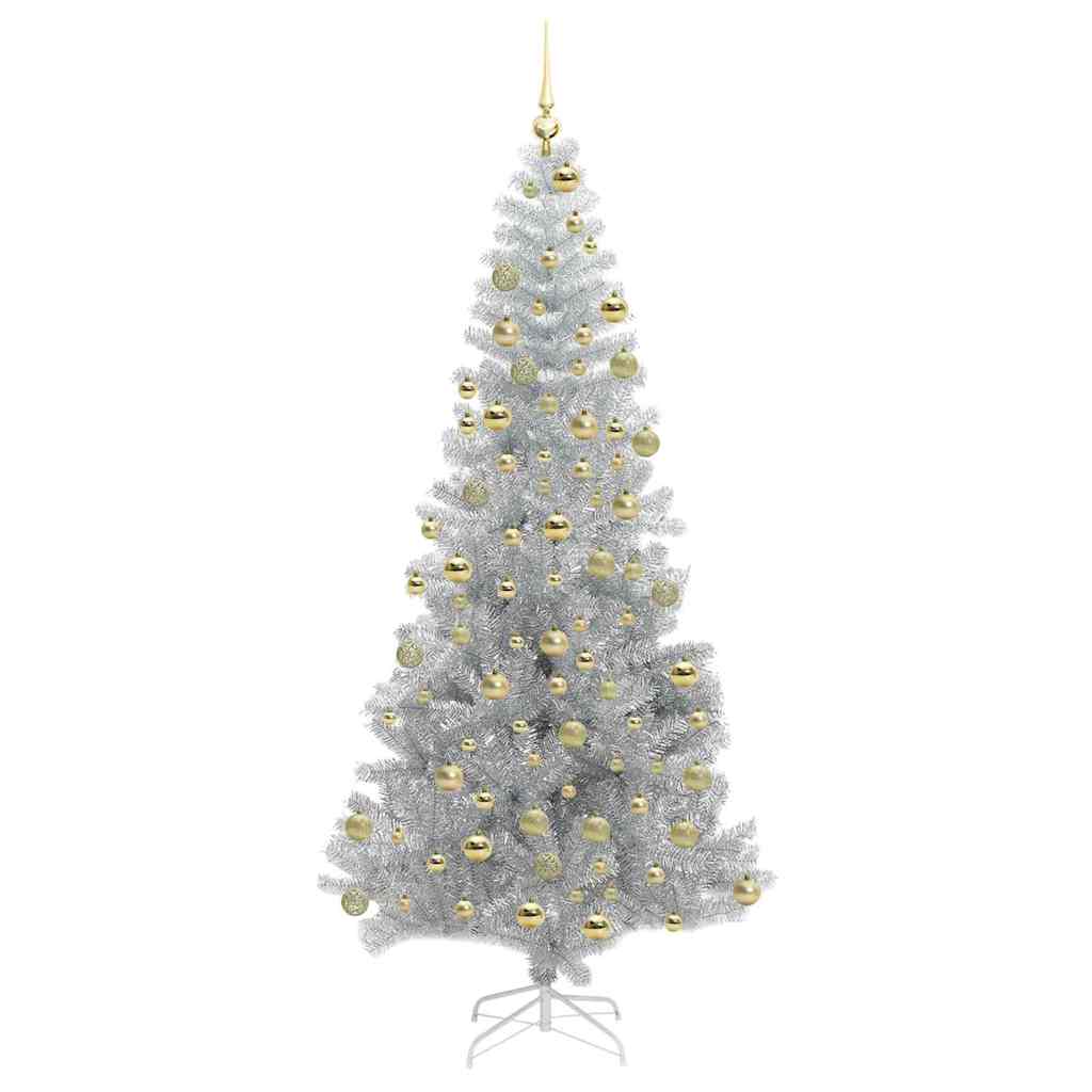 Sapin de Noël avec 300 LED avec support Argent 180 cm PET - XIOS