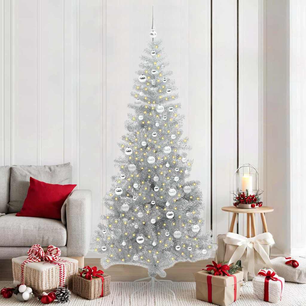 Sapin de Noël avec 300 LED avec support Argent 210 cm PET - XIOS