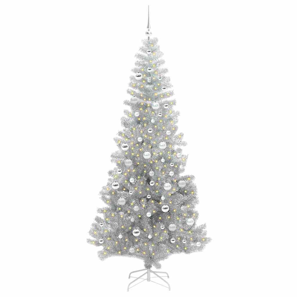 Sapin de Noël avec 300 LED avec support Argent 210 cm PET - XIOS