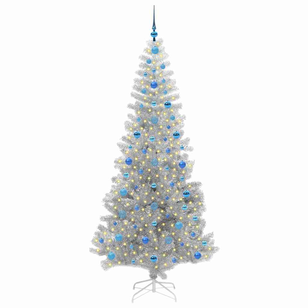 Sapin de Noël avec 300 LED avec support Argent 210 cm PET - XIOS