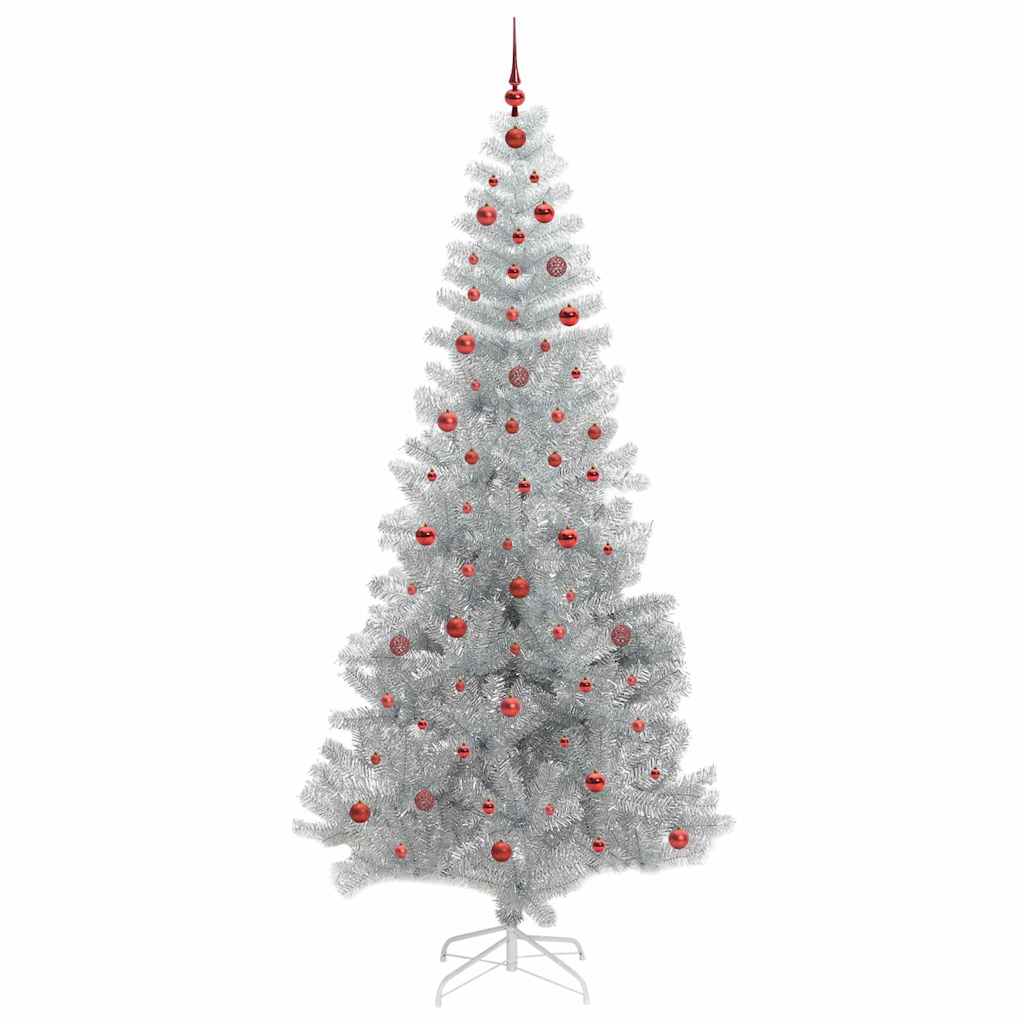 Sapin de Noël avec 300 LED avec support Argent 240 cm PET - XIOS