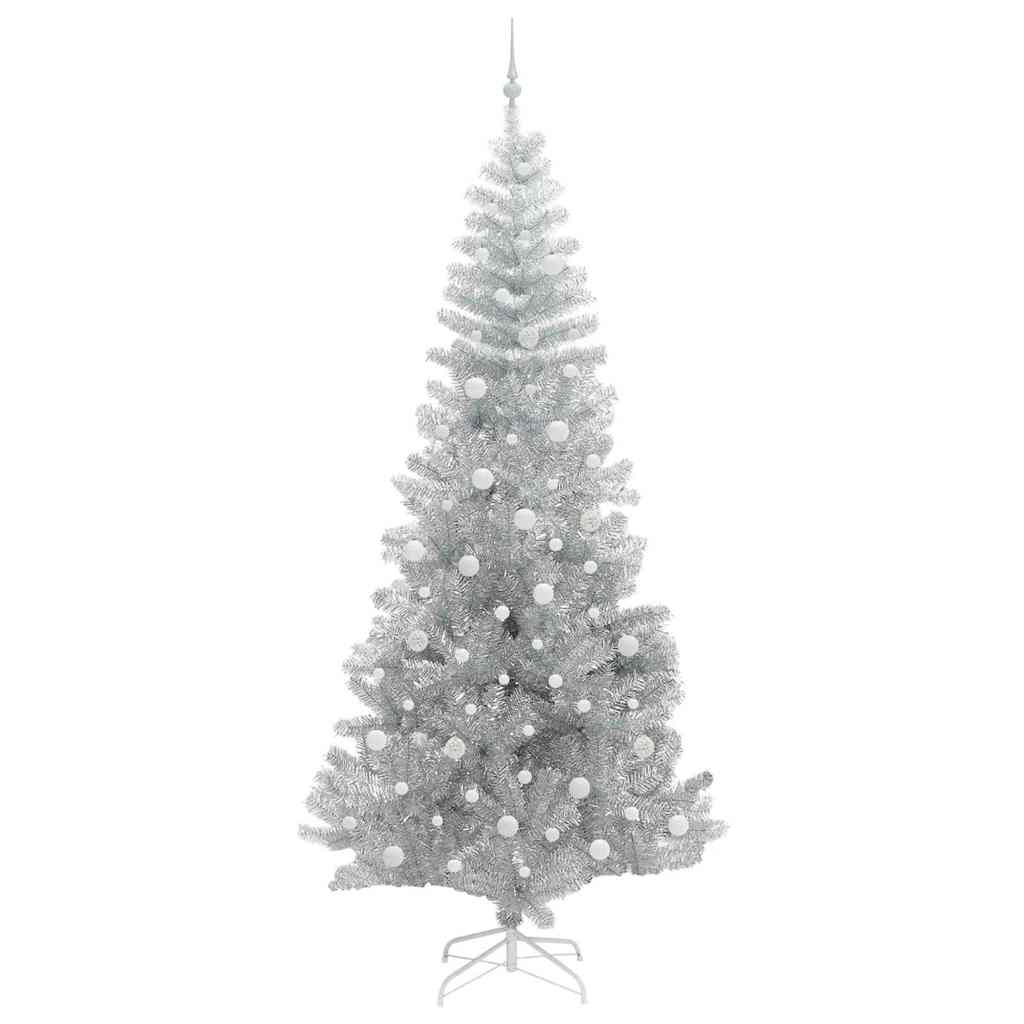 Sapin de Noël avec 300 LED avec support Argent 240 cm PET - XIOS