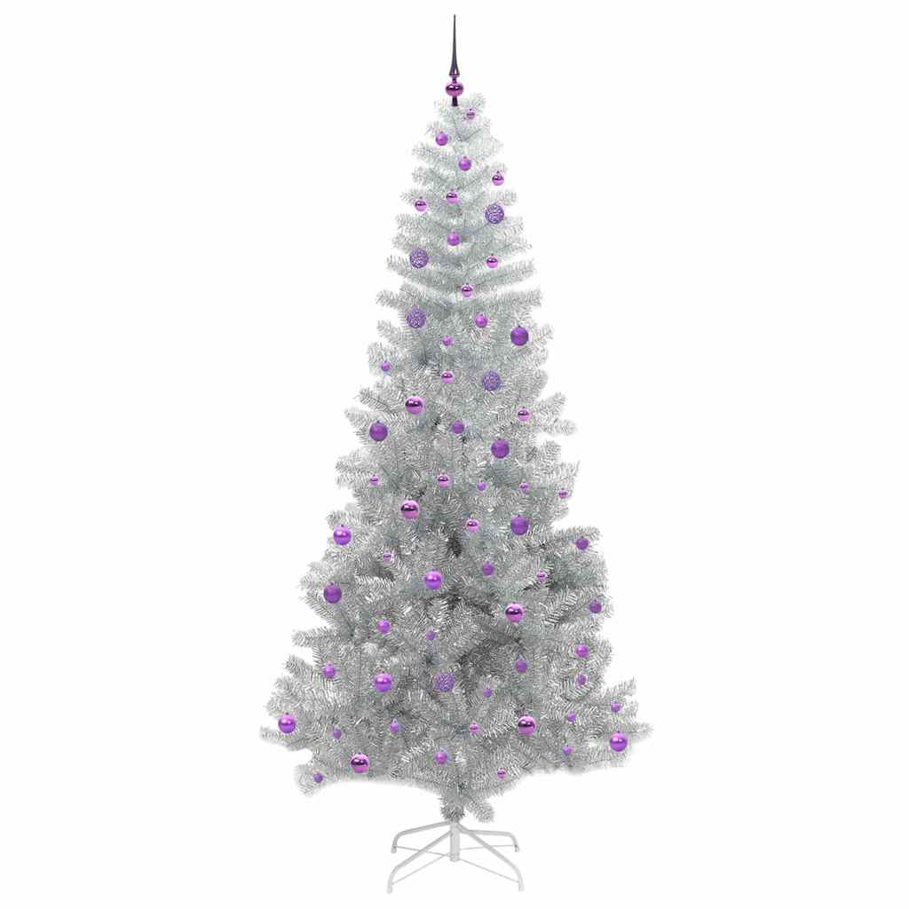 Sapin de Noël avec 300 LED avec support Argent 240 cm PET - XIOS