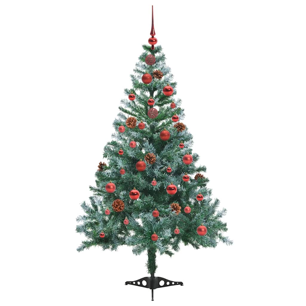 Sapin de Noël artificiel avec 150 LED Vert 150 cm PVC et Acier - XIOS
