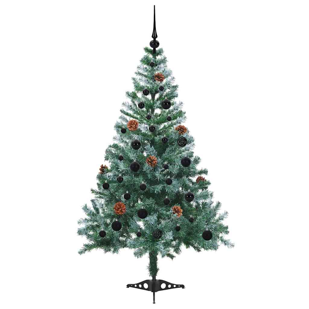 Sapin de Noël artificiel avec 150 LED Vert 150 cm PVC et Acier - XIOS