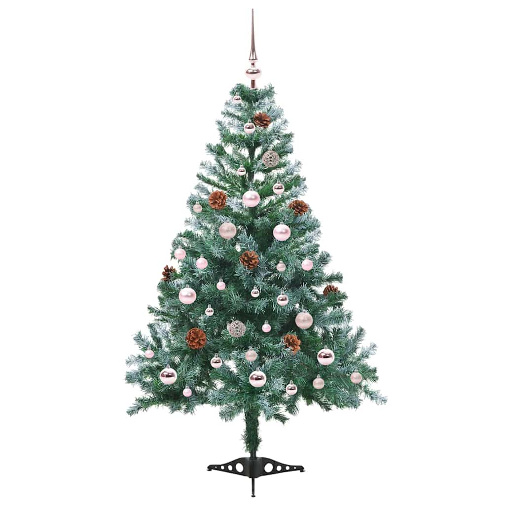 Sapin de Noël artificiel avec 150 LED Vert 150 cm PVC et Acier - XIOS
