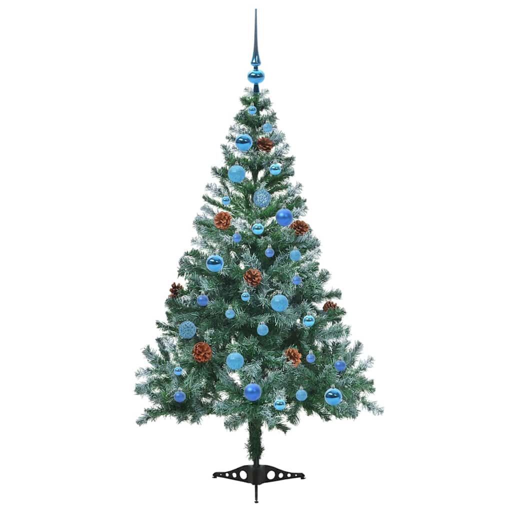 Sapin de Noël artificiel avec 150 LED Vert 150 cm PVC et Acier - XIOS