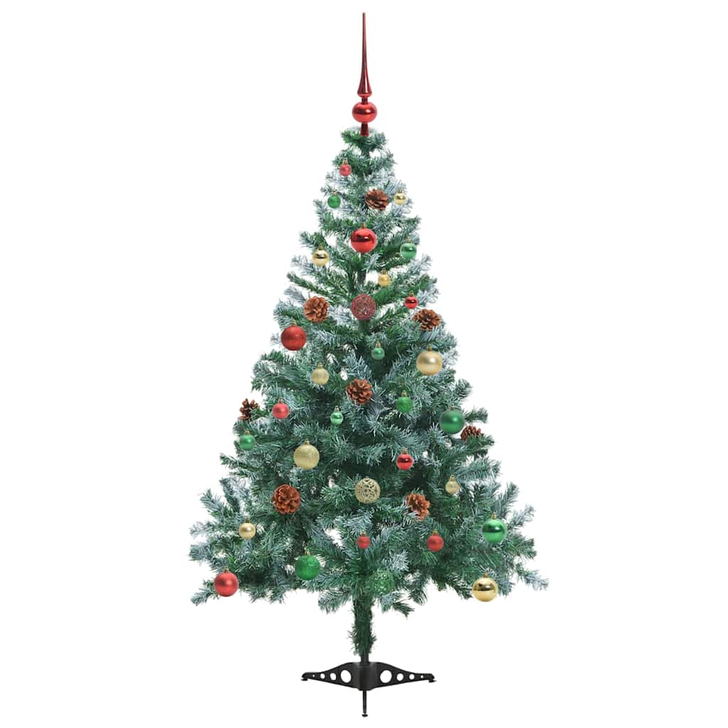 Sapin de Noël artificiel avec 150 LED Vert 150 cm PVC et Acier - XIOS