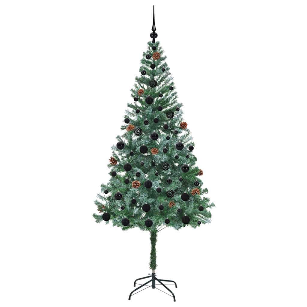 Sapin de Noël artificiel avec 300 LED Vert 180 cm PVC et Acier - XIOS