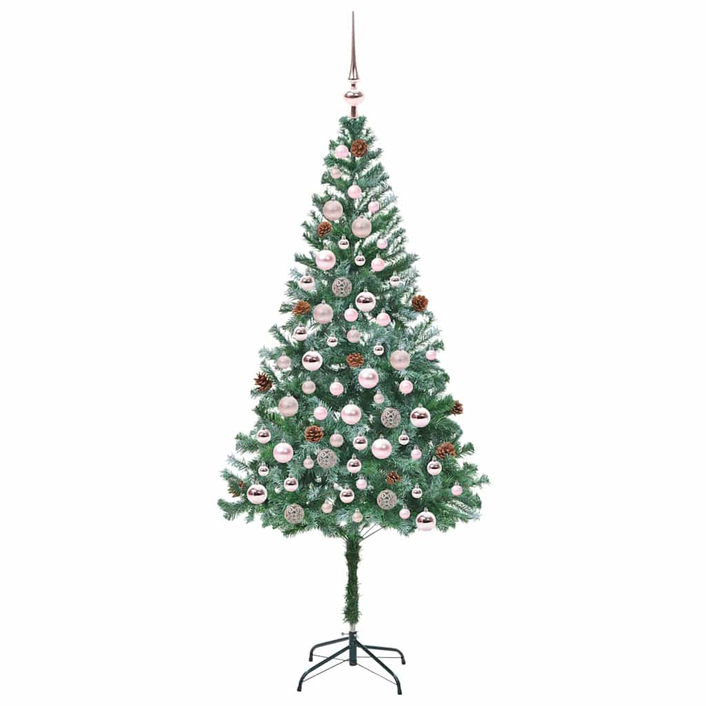 Sapin de Noël artificiel avec 300 LED Vert 180 cm PVC et Acier - XIOS