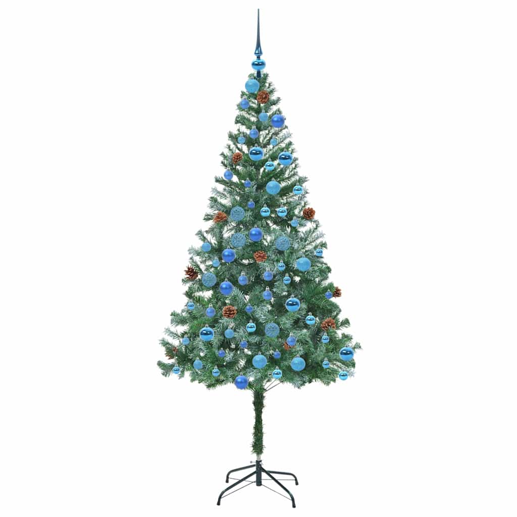 Sapin de Noël artificiel avec 300 LED Vert 180 cm PVC et Acier - XIOS