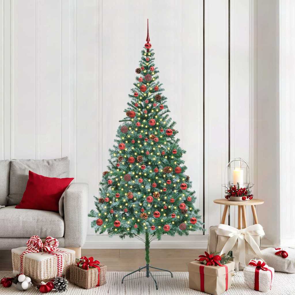 Sapin de Noël artificiel avec 300 LED Vert 210 cm PVC et Acier - XIOS