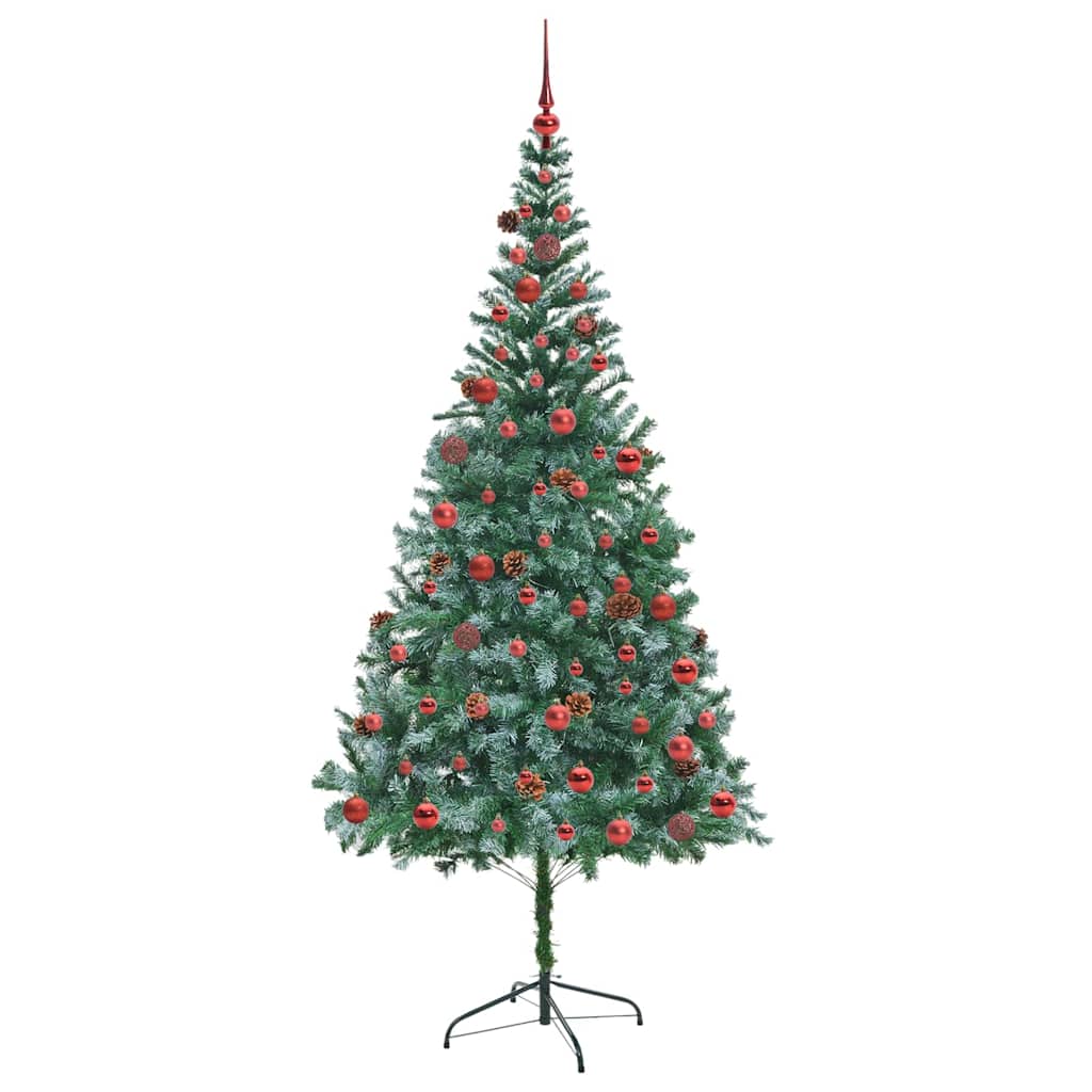 Sapin de Noël artificiel avec 300 LED Vert 210 cm PVC et Acier - XIOS