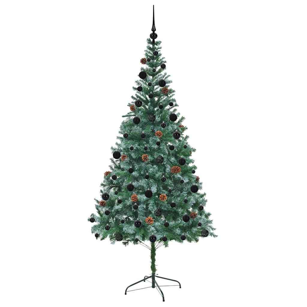 Sapin de Noël artificiel avec 300 LED Vert 210 cm PVC et Acier - XIOS