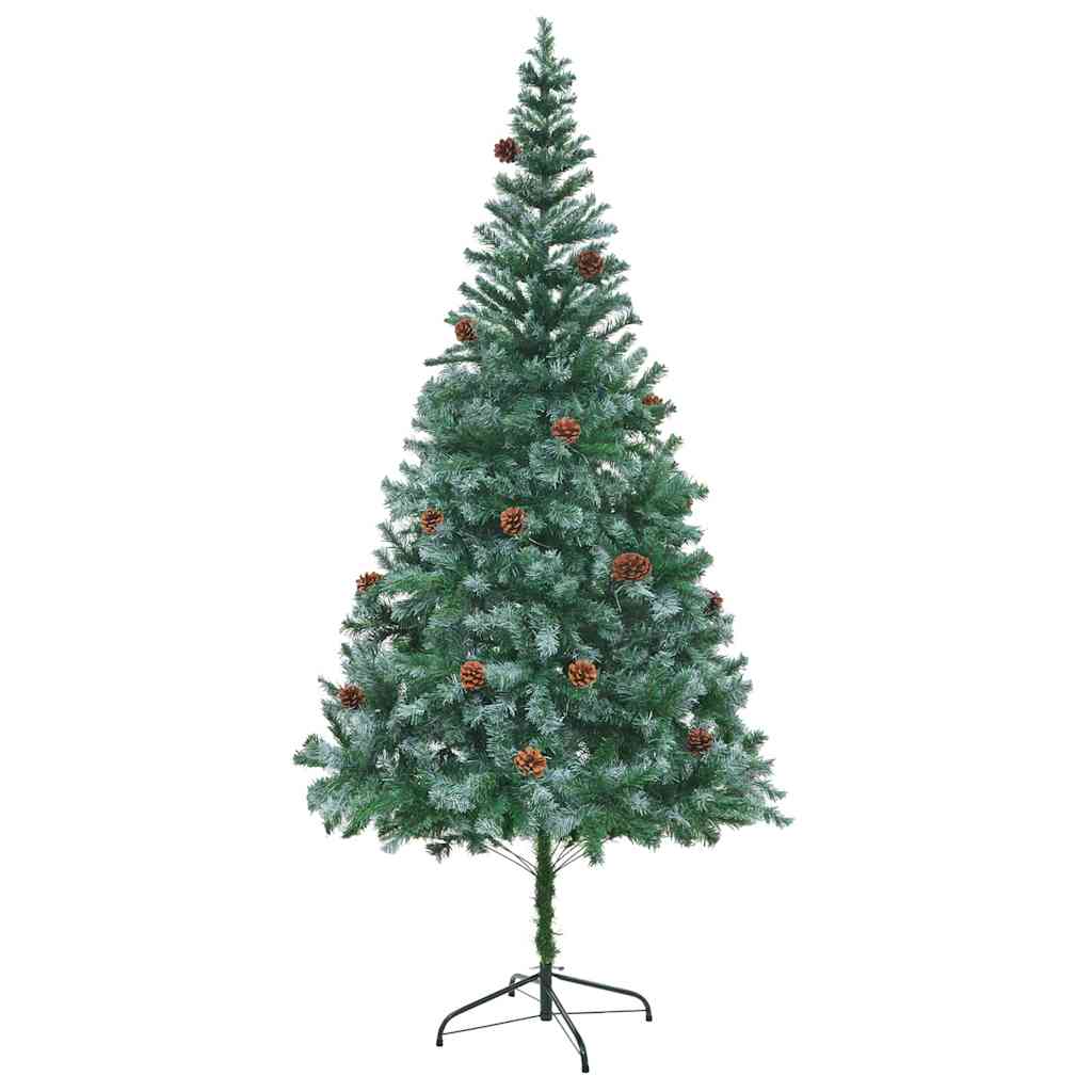 Sapin de Noël artificiel avec 300 LED Vert 210 cm PVC et Acier - XIOS