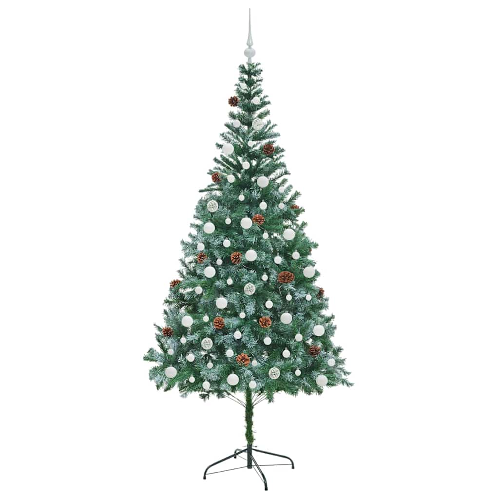 Sapin de Noël artificiel avec 300 LED Vert 210 cm PVC et Acier - XIOS